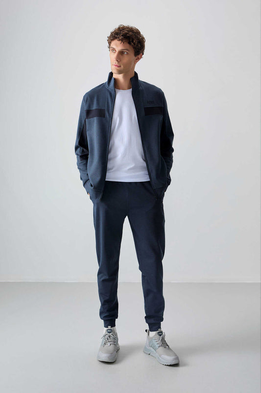 Men's-Tracksuit Set-Blue