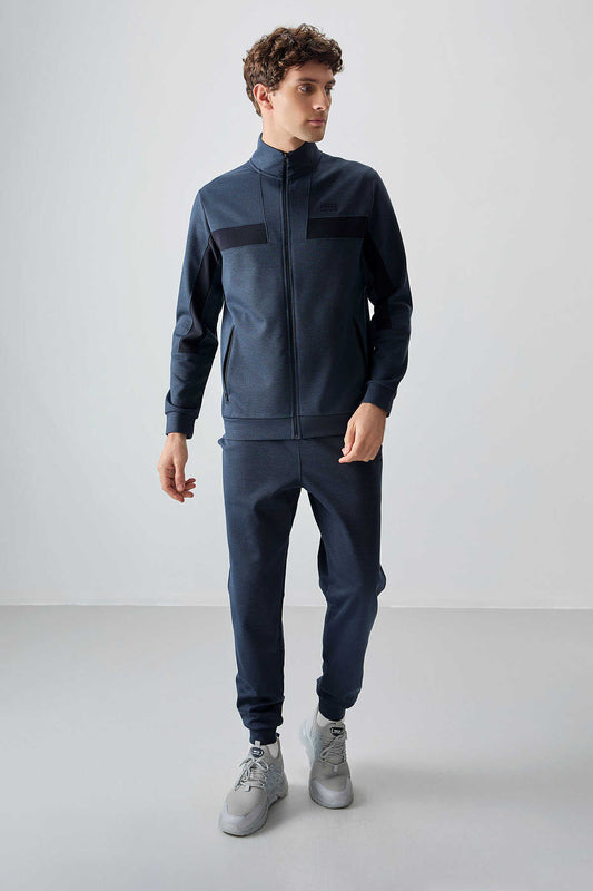 Men's-Tracksuit Set-Blue