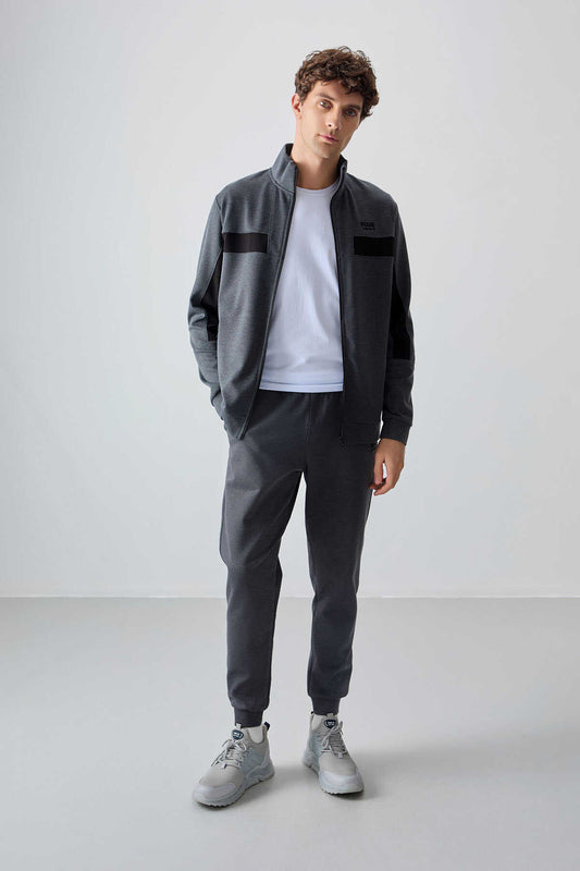 Men's-Tracksuit Set-Dark Grey