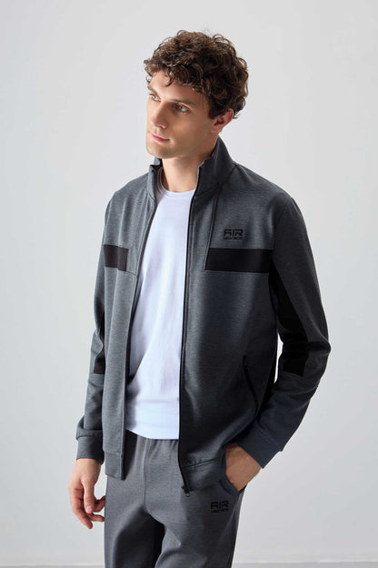 Men's-Tracksuit Set-Dark Grey