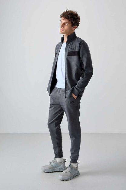 Men's-Tracksuit Set-Dark Grey