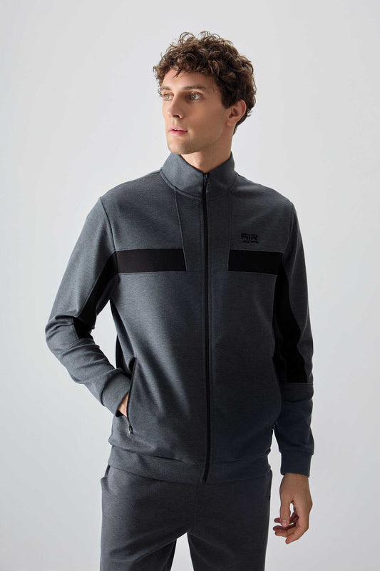 Men's-Tracksuit Set-Dark Grey