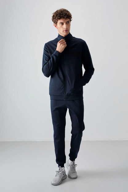 Men's-Tracksuit Set-Navy