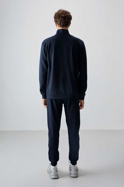 Men's-Tracksuit Set-Navy