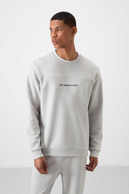 Men's Stone Grey Soft Fit Tracksuit Set