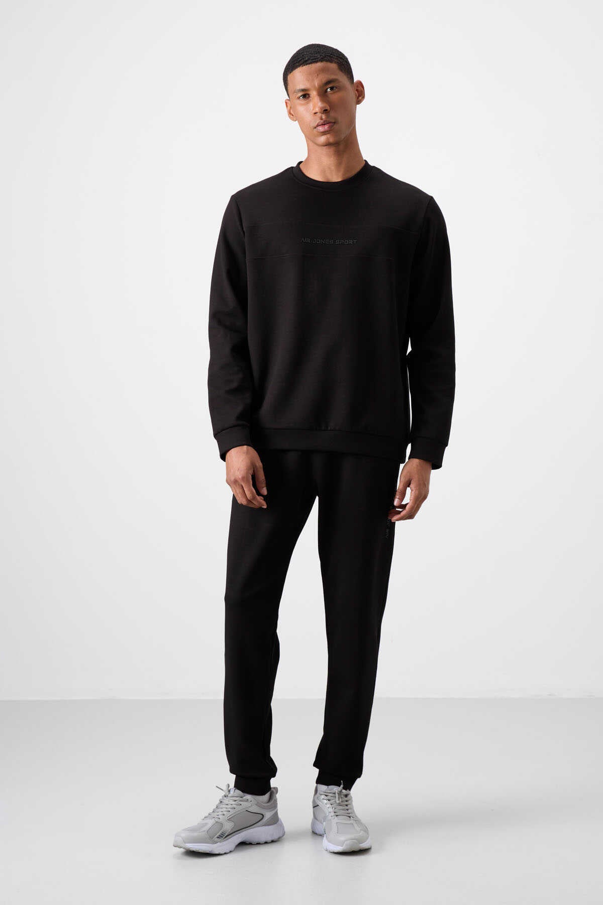 Men's Black Soft Fit Tracksuit Set