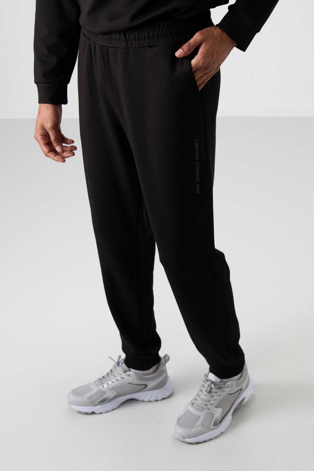 Men's Black Soft Fit Tracksuit Set