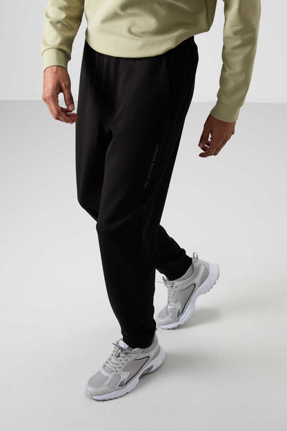 Men's Green-Black Soft Fit Tracksuit Set