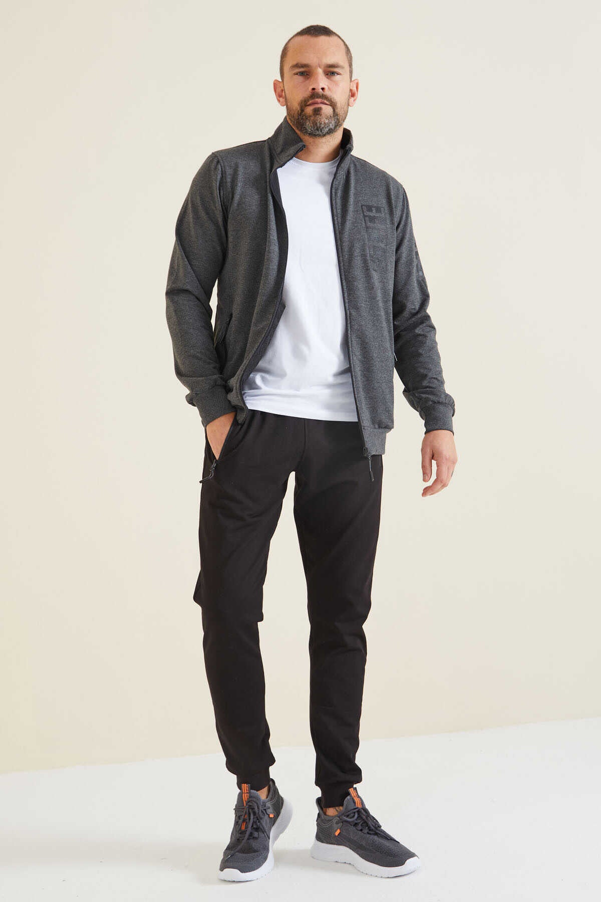 Men's Tracksuit Set Anthracite