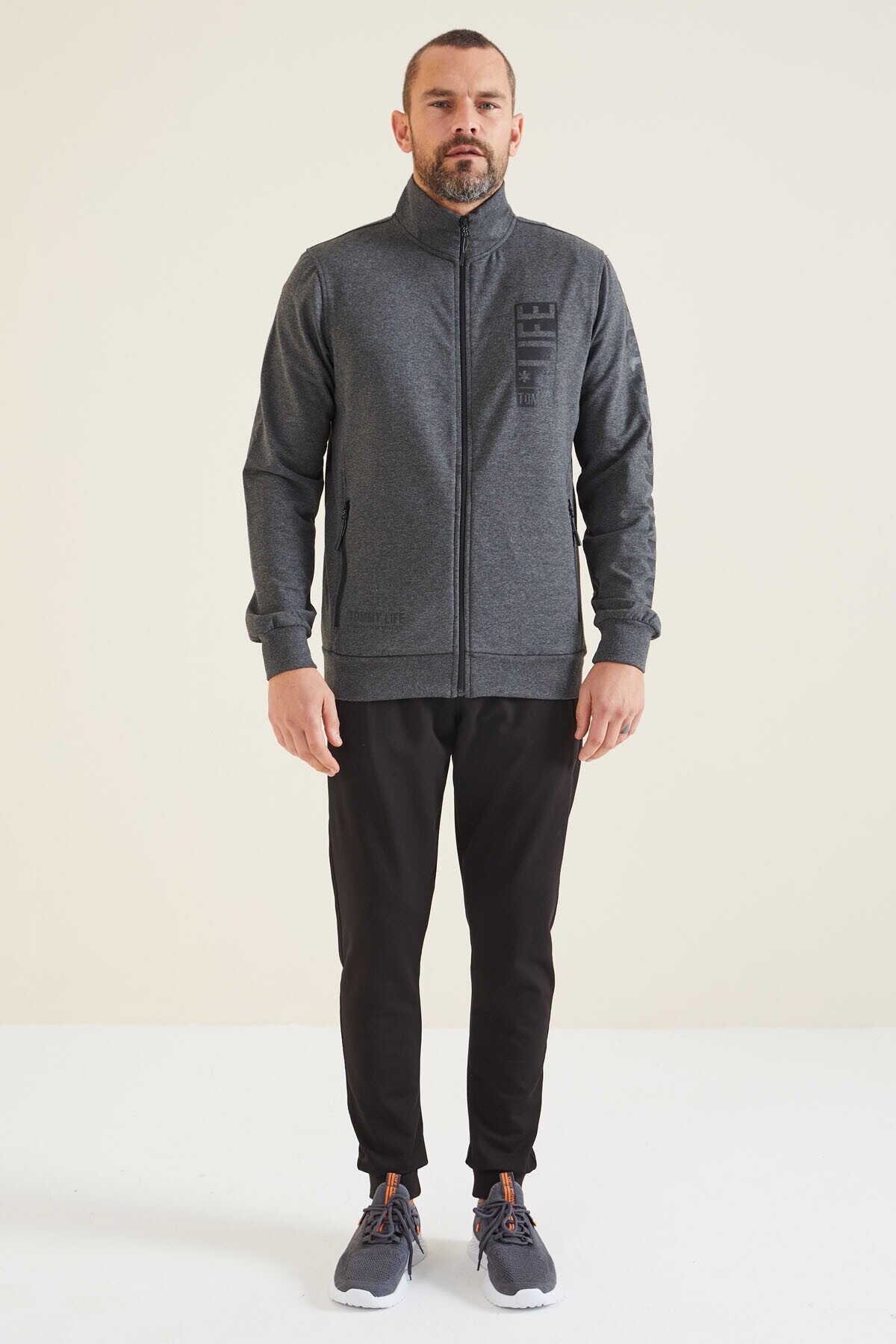 Men's Tracksuit Set Anthracite