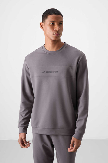 Men's Dark Grey Soft Fit Tracksuit Set