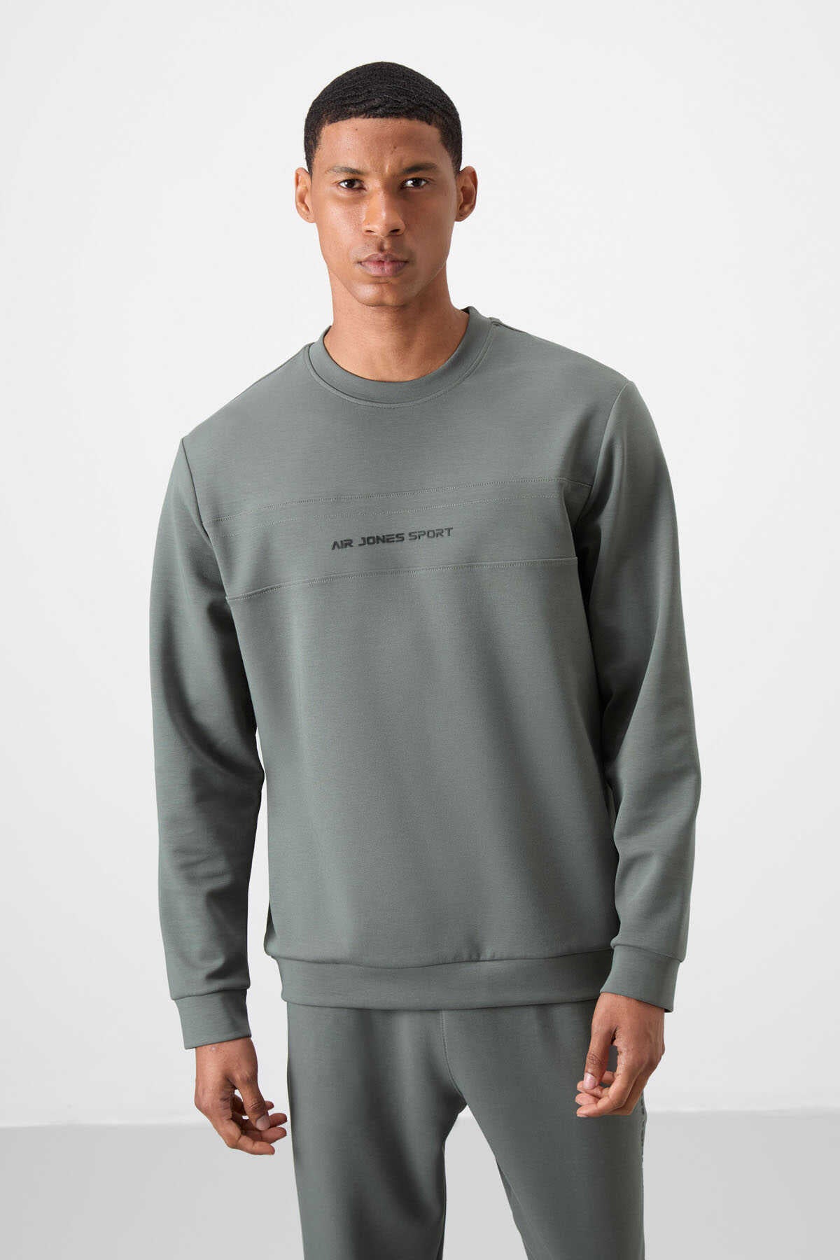 Men's Khaki Green Soft Fit Tracksuit Set