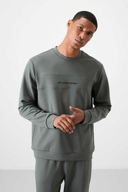 Men's Khaki Green Soft Fit Tracksuit Set