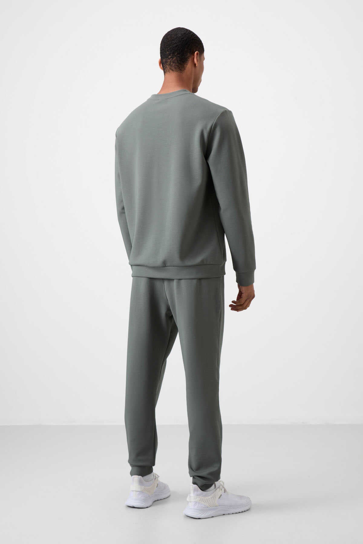 Men's Khaki Green Soft Fit Tracksuit Set