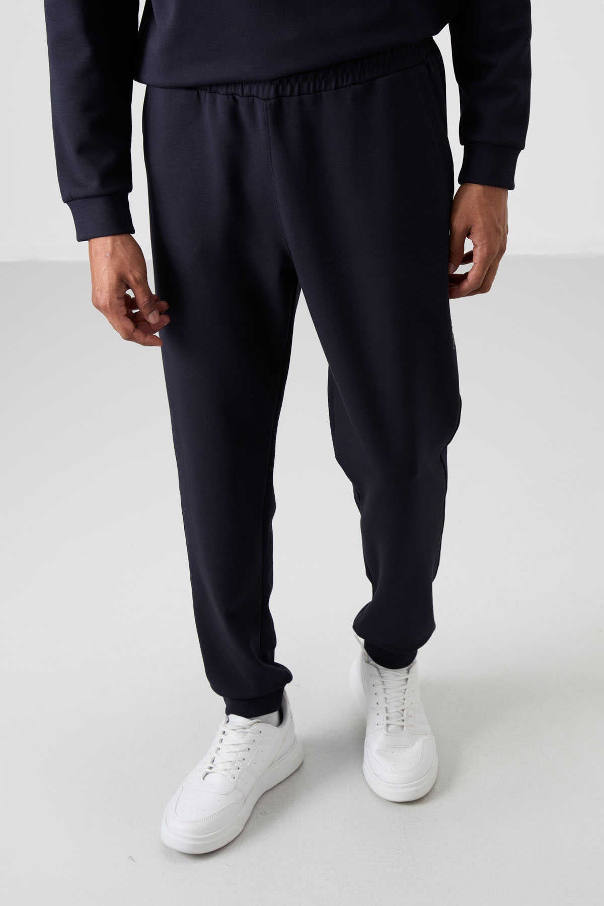 Men's Navy Blue Soft Fit Tracksuit Set