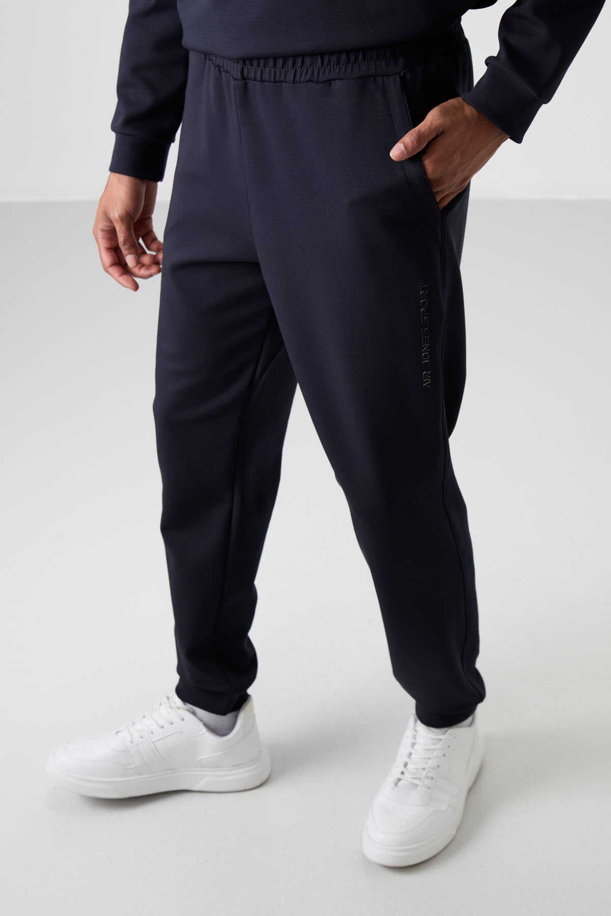 Men's Navy Blue Soft Fit Tracksuit Set
