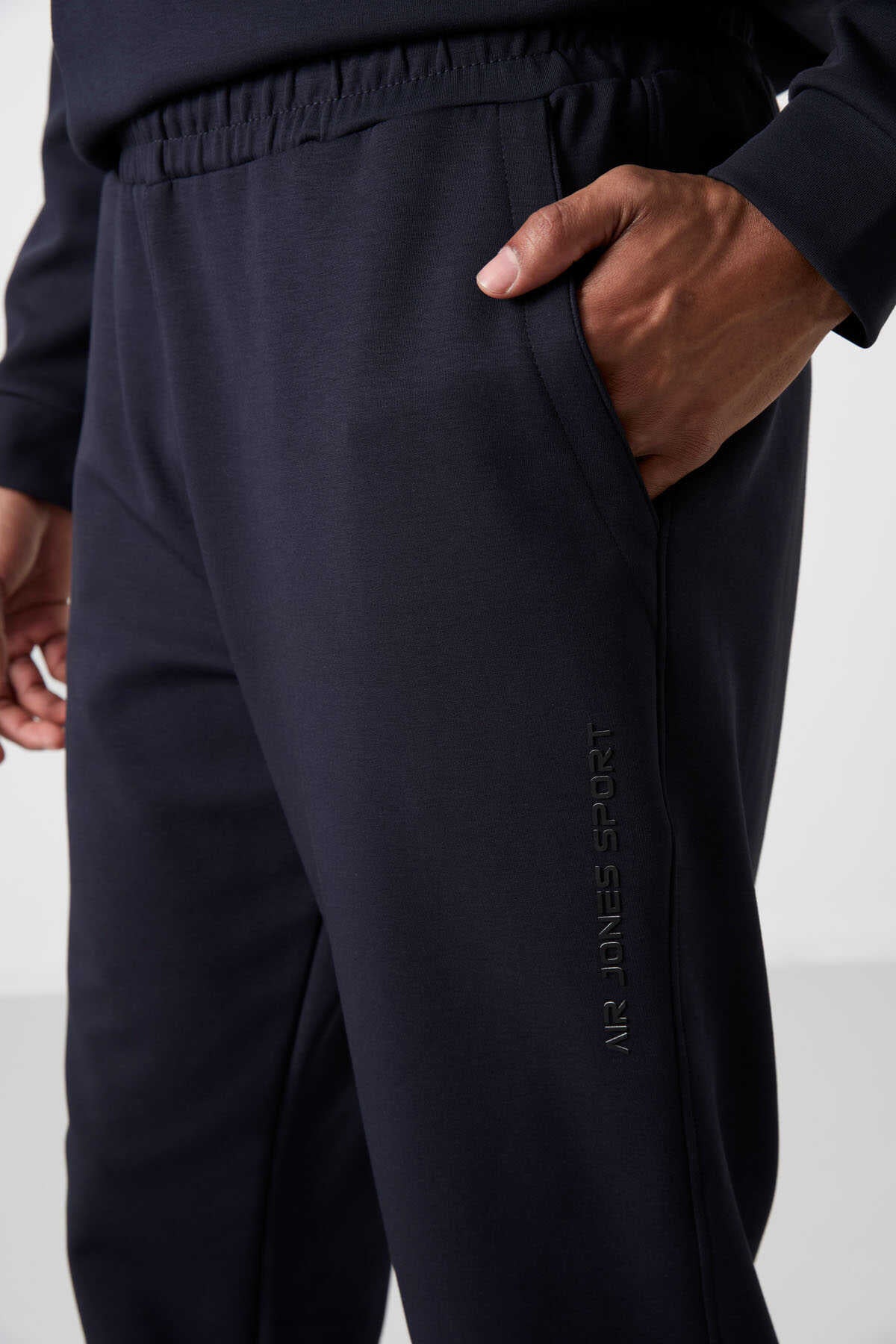 Men's Navy Blue Soft Fit Tracksuit Set