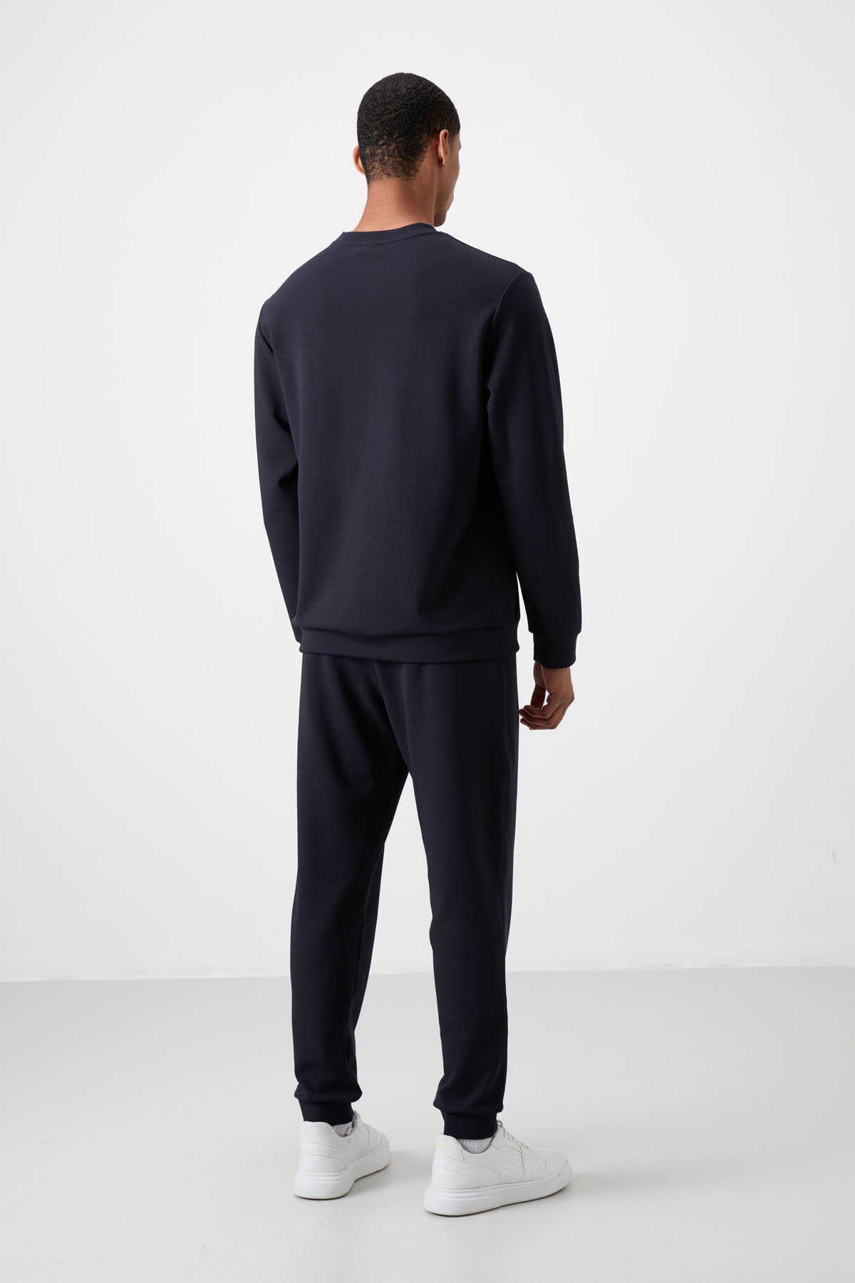 Men's Navy Blue Soft Fit Tracksuit Set