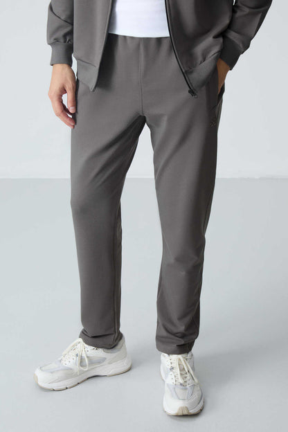 Men's Grey Comfort Fit Tracksuit Set