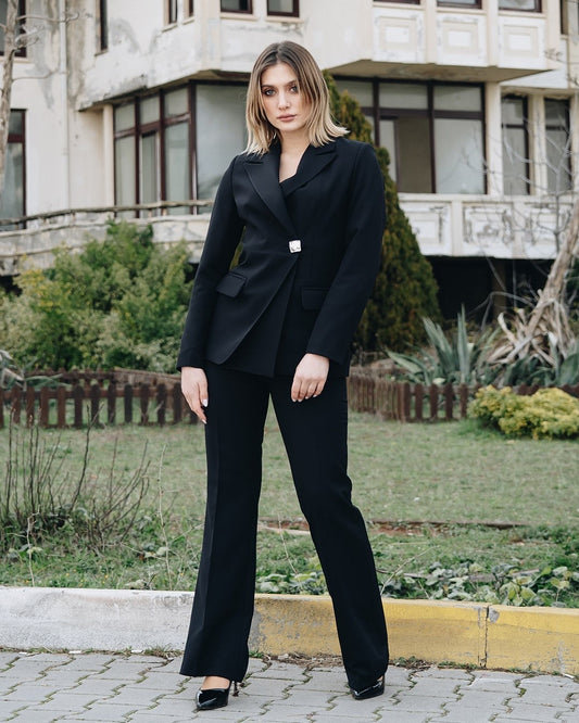 black suit set for women