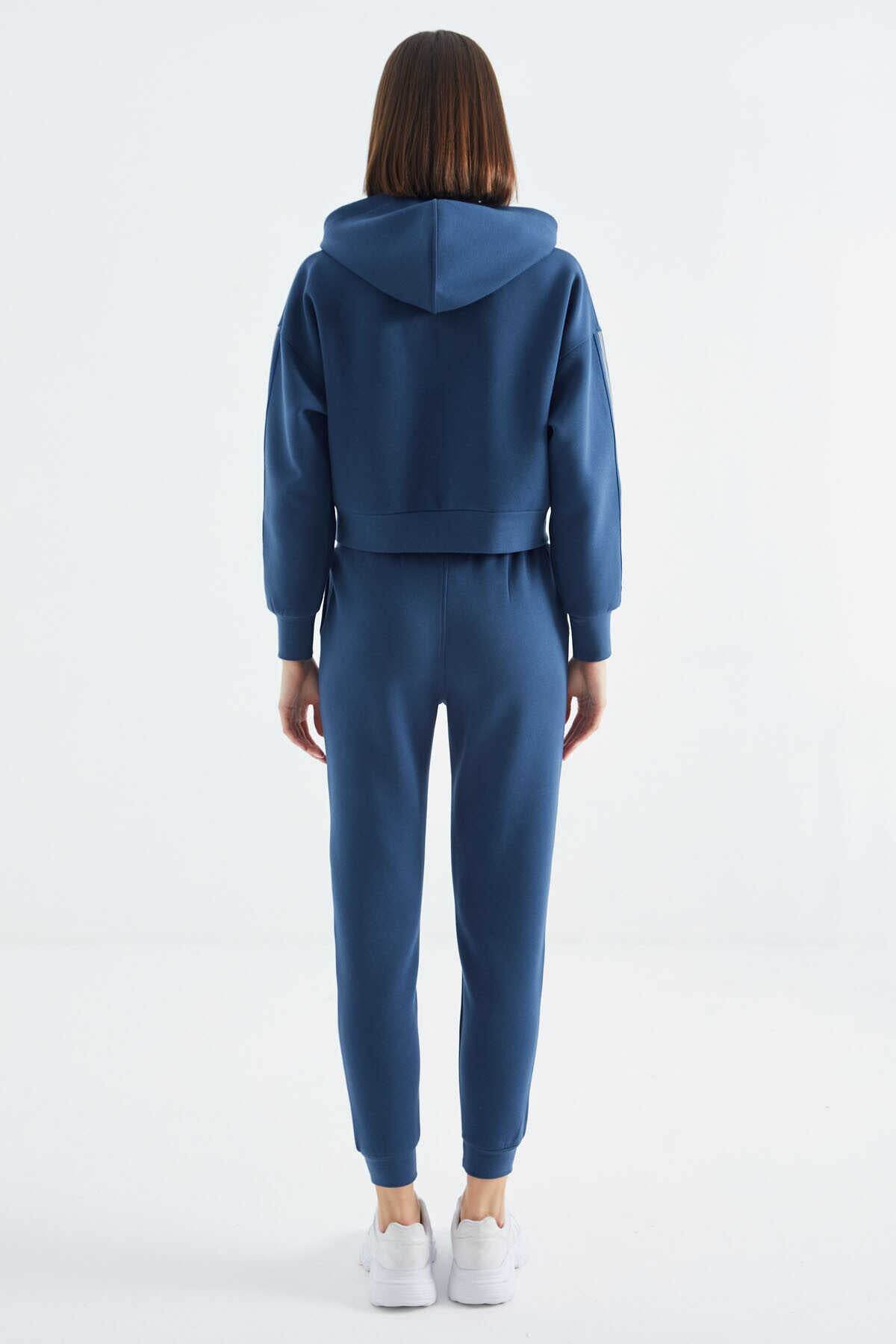Women's Blue Zip-Up Tracksuit Set - SevendayShopping