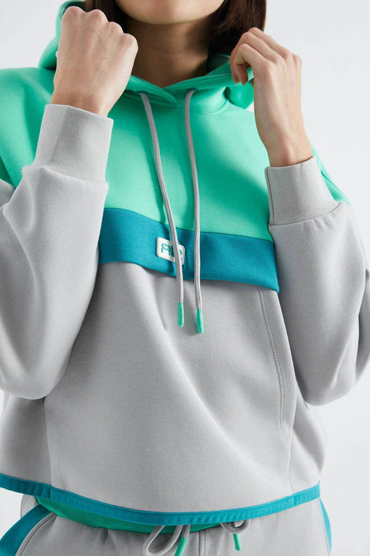Women's Colour-Block Hooded Tracksuit Set - SevendayShopping