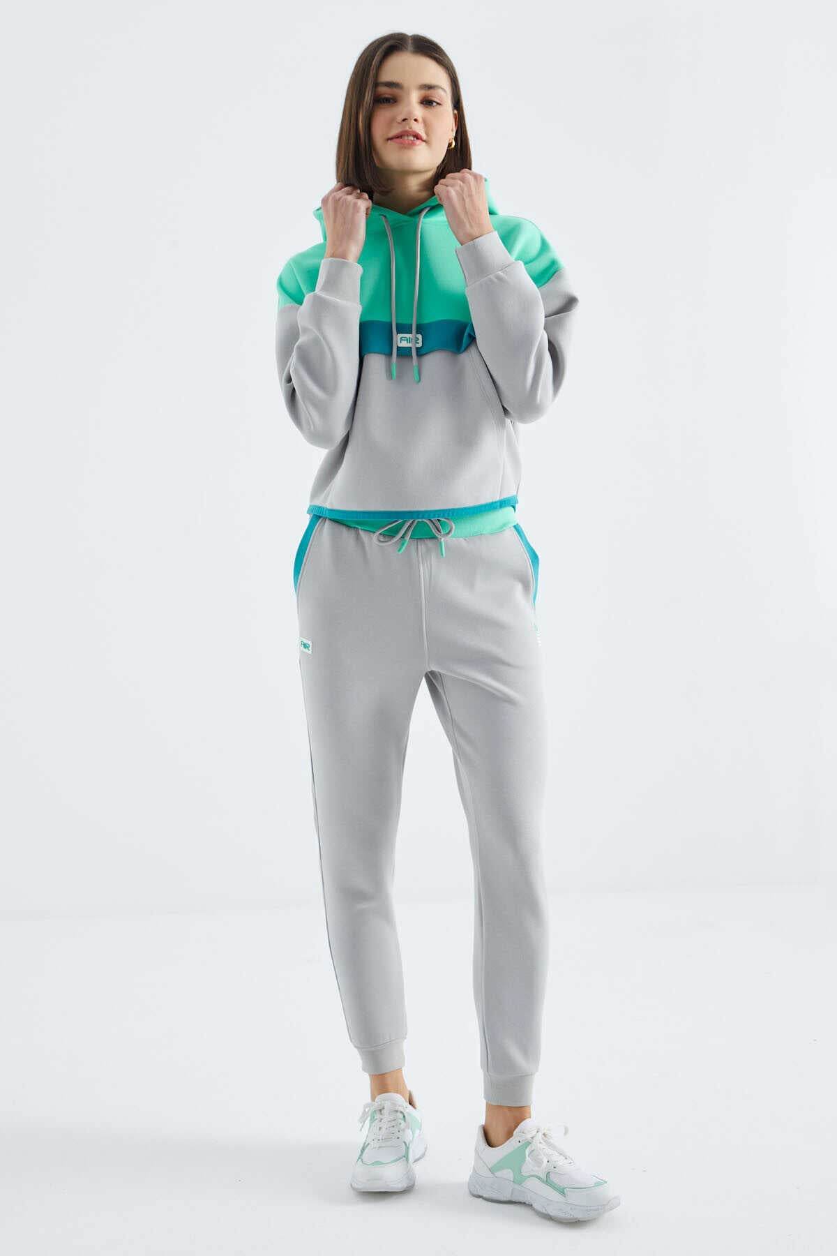 Women's Colour-Block Hooded Tracksuit Set - SevendayShopping